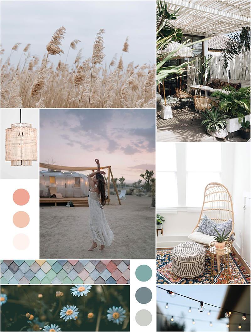 Boho Chic image collage